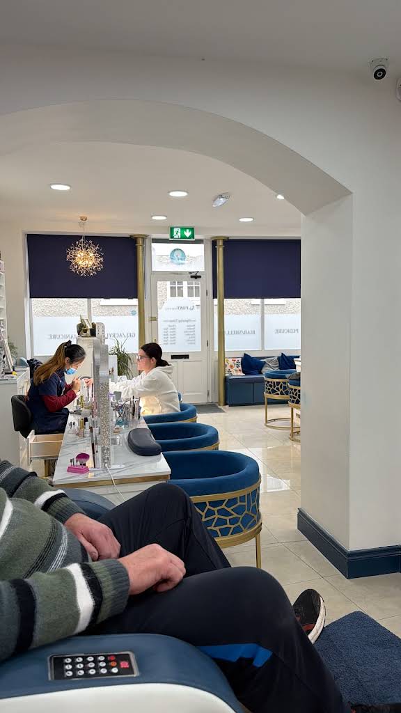 Manicure area inside Foxy Nails and Spa Portarlington